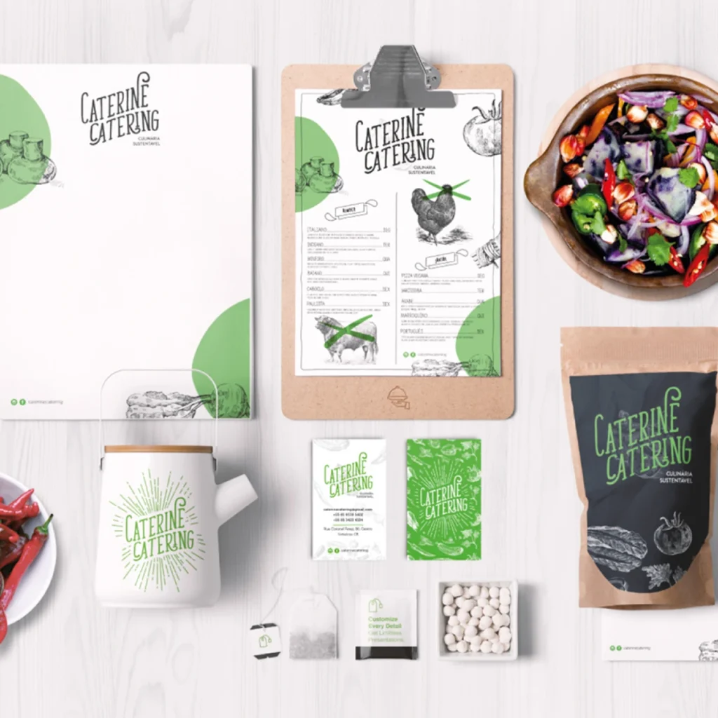 Caterine Catering visual identity — project cover